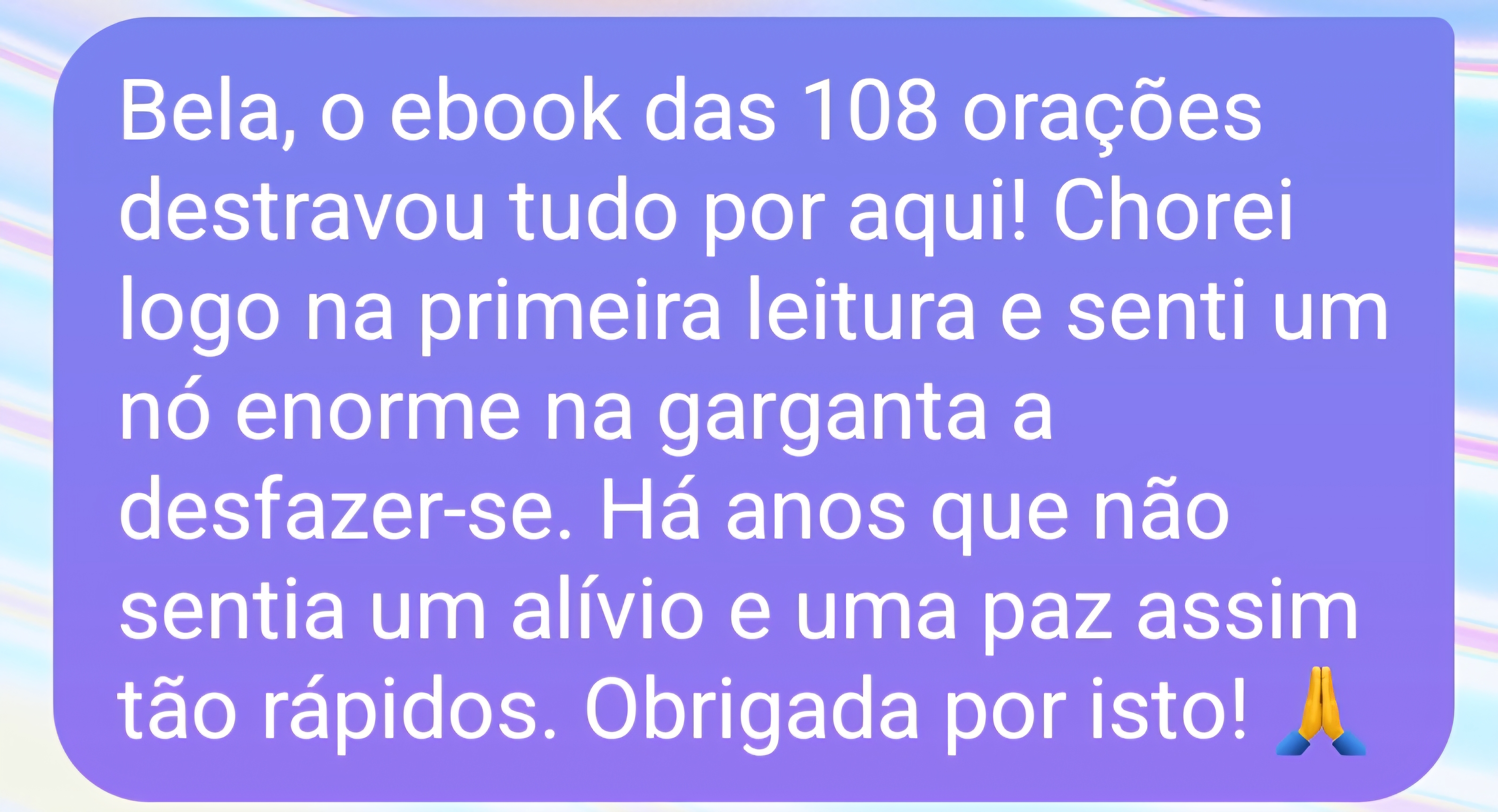 Testemunho 108 Orações